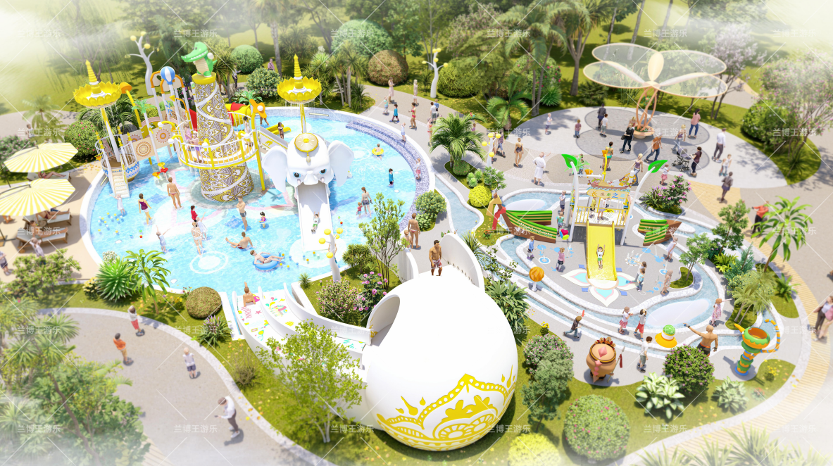 Rendering of Huizhou Duxi Hotel 550 ㎡ Water Park Project