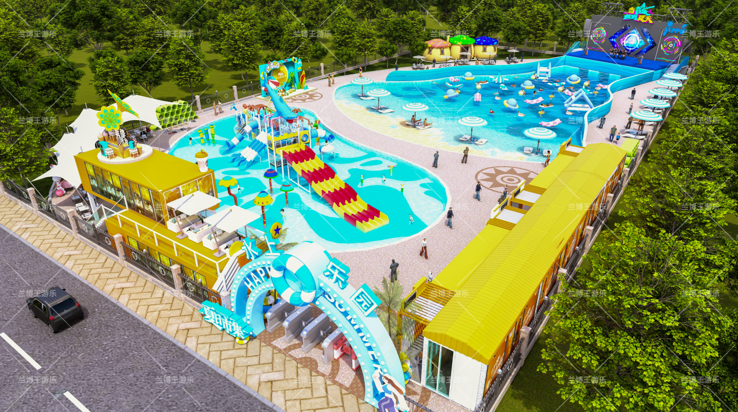 280000 yuan special offer for a 3000 square meter water park venue